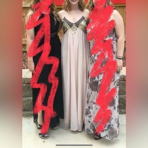 Beautiful Pink and Gold Formal Dress